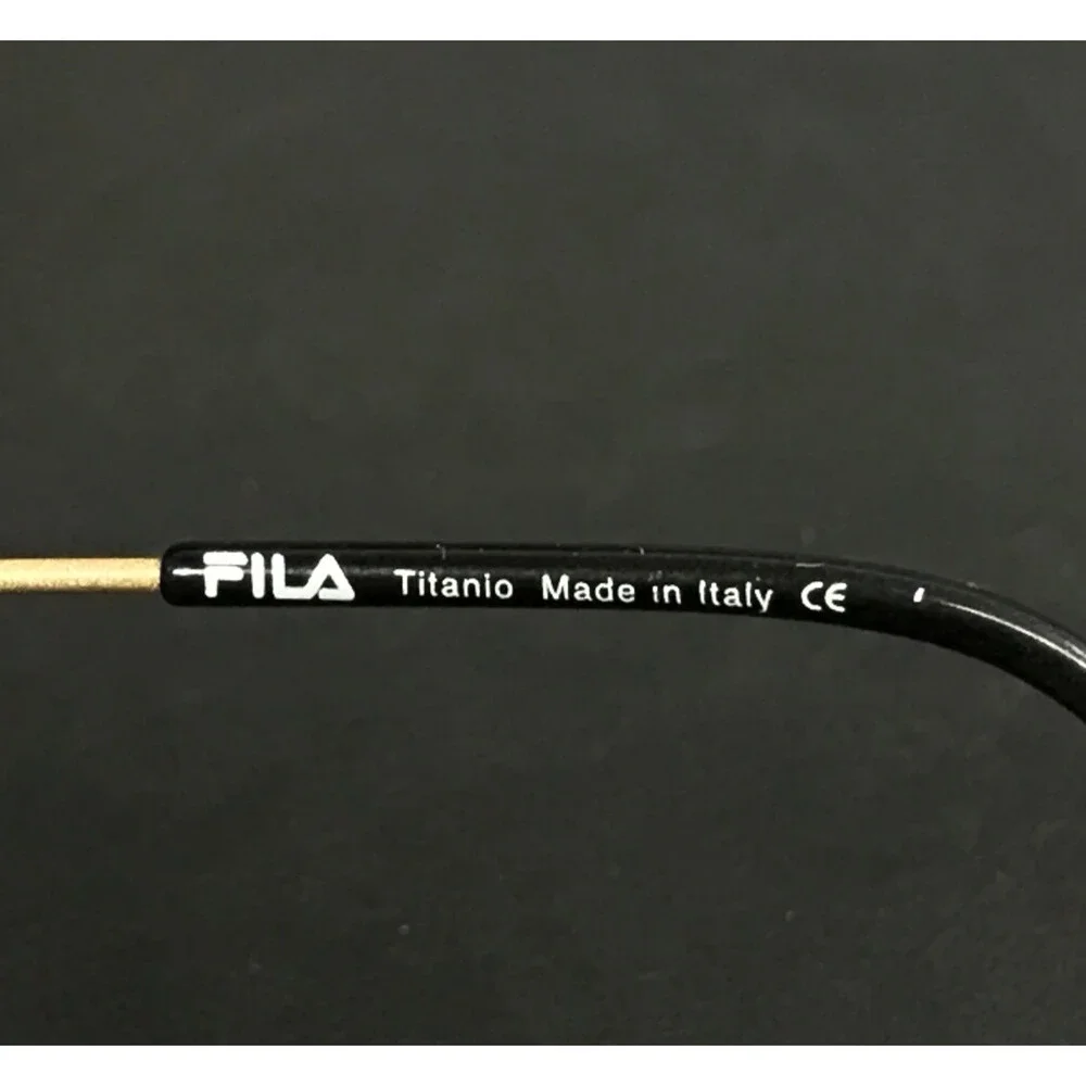 Vintage Fila Eyeglasses Frames Mod. VF8185 col. 648 Titanium Flex Gold 49-17-140